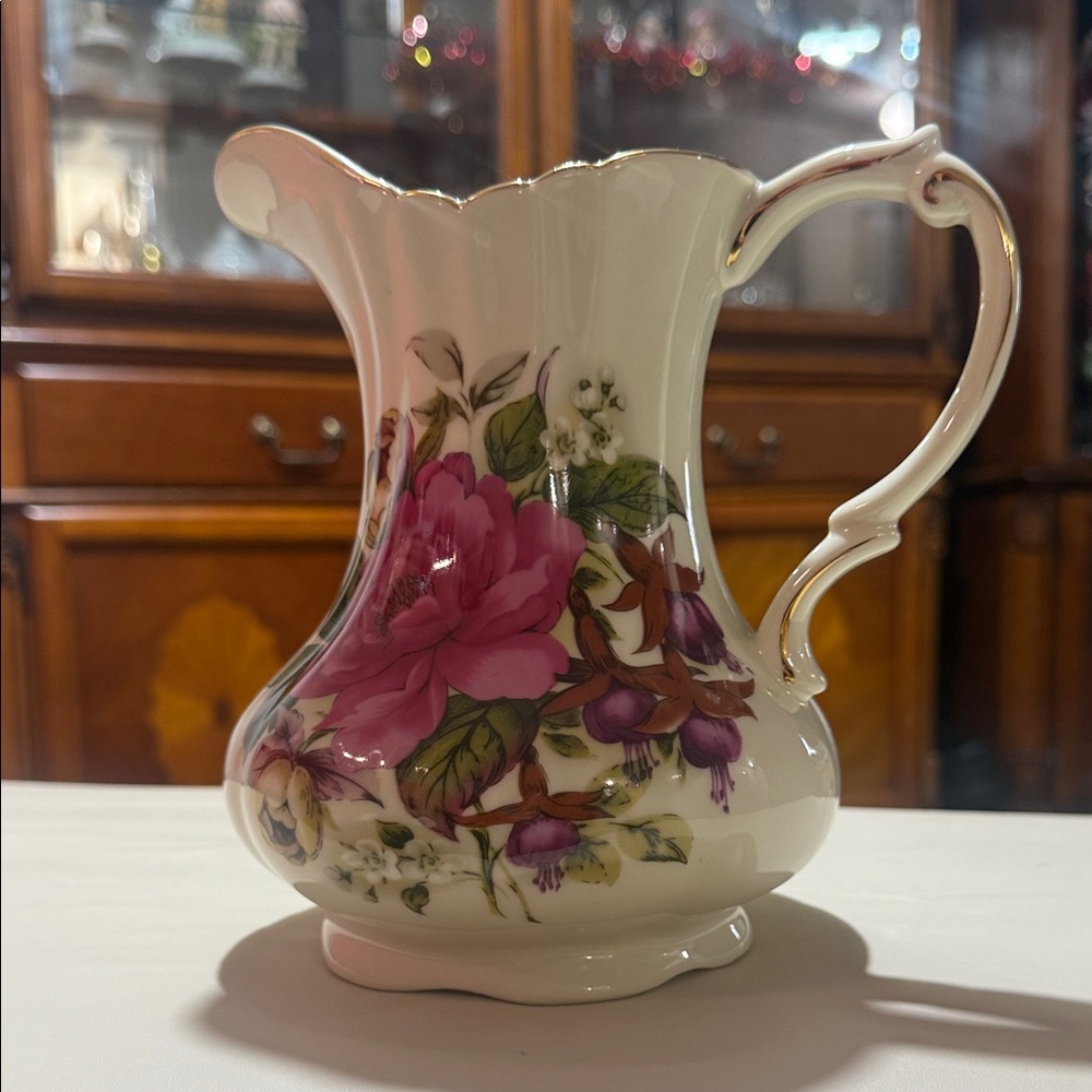 La Dolce Vita Summer Rose Collection Porcelain Pitcher